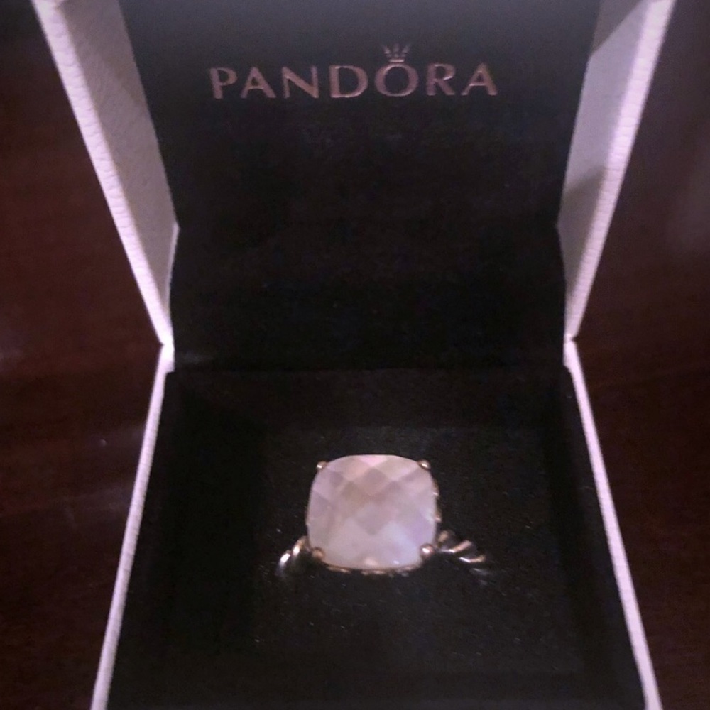 Pandora mother of pearl ring (retired)